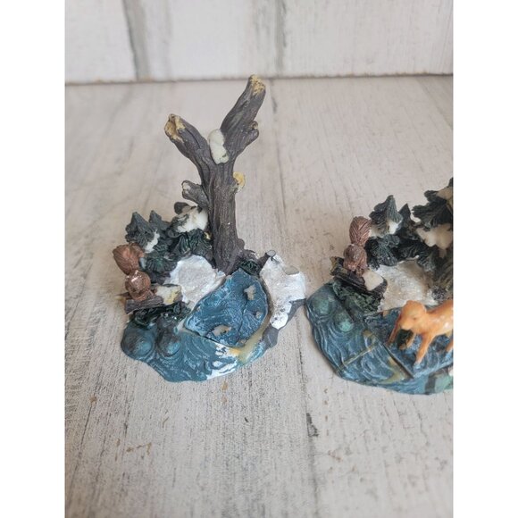 Forest deer AS IS woods scenic village accessory xmas - Picture 3 of 9